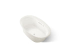 KOHLER K-5714-GH-96 Underscore 59-3/4" X 35-3/4" Drop-In Heated Bubblemassage Air Bath - Biscuit