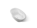 KOHLER K-5714-XHGH-95 Underscore 59-3/4" X 35-3/4" Drop-In Heated Bubblemassage Air Bath With Whirlpool - Ice Grey