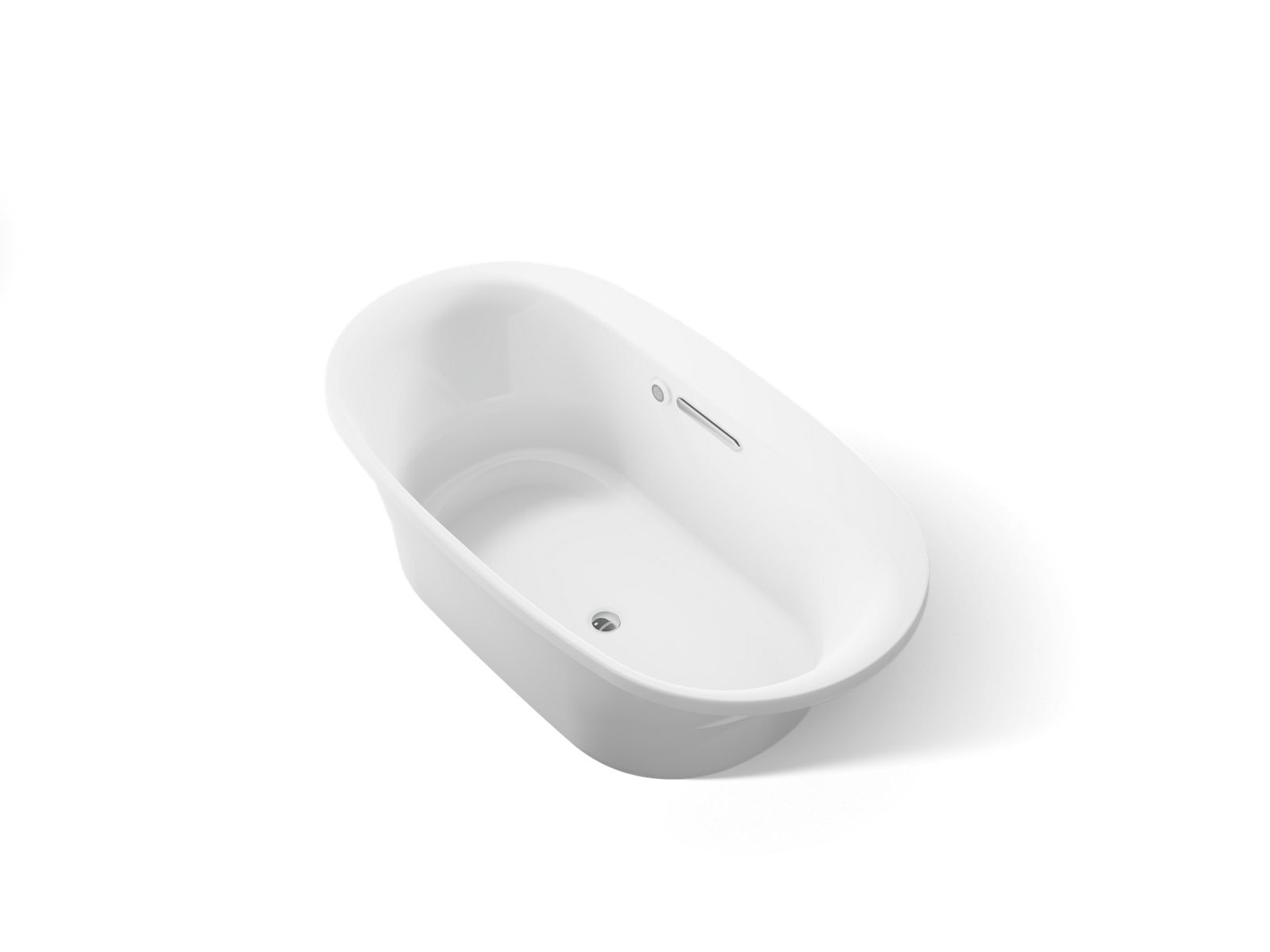 KOHLER K-5715-W1-0 Underscore 65-1/2" X 35-3/4" Drop-In Bath With Bask Heated Surface - White