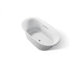 KOHLER K-5715-W1-95 Underscore 65-1/2" X 35-3/4" Drop-In Bath With Bask Heated Surface - Ice Grey