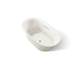 KOHLER K-5715-W1-96 Underscore 65-1/2" X 35-3/4" Drop-In Bath With Bask Heated Surface - Biscuit