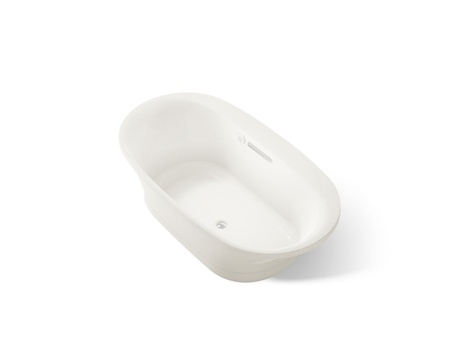 KOHLER K-5716-GH-96 Underscore 66" X 36" Drop-In Heated Bubblemassage Air Bath - Biscuit