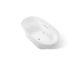 KOHLER K-5716-XHGH-0 Underscore 65-1/2" X 35-3/4" Drop-In Heated Bubblemassage Air Bath With Whirlpool - White