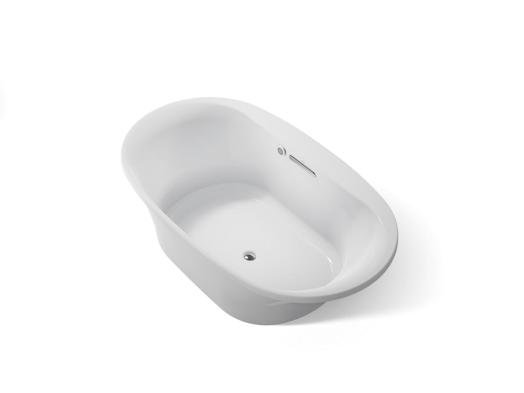 KOHLER K-5717-W1-95 Underscore 71-1/2" X 41-1/2" Drop-In Bath With Bask Heated Surface - Ice Grey