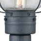 ELK SHOWROOM 57172/1 Onion 19'' High 1-Light Outdoor Post Light - Aged Zinc