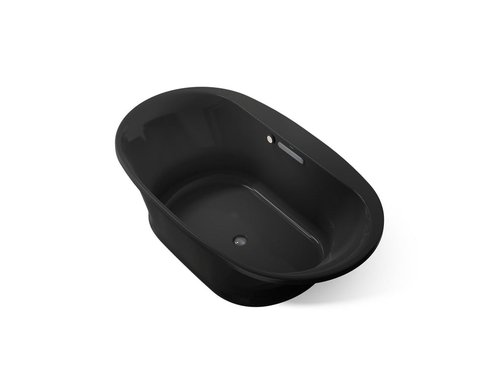 KOHLER K-5718-GH-7 Underscore 71-1/2" X 41-1/2" Drop-In Heated Bubblemassage - Black Black