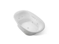 KOHLER K-5718-XHGH-95 Underscore 71-1/2" X 41-1/2" Drop-In Heated Bubblemassage Air Bath With Whirlpool - Ice Grey