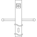 KICHLER 49904BK Accessory 3" X 84" 1 Outdoor Direct Burial Ladder Rest Photocell Post In Black