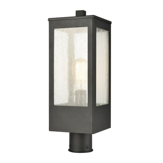 ELK SHOWROOM 57304/1 Angus 20'' High 1-Light Outdoor Post Light - Charcoal