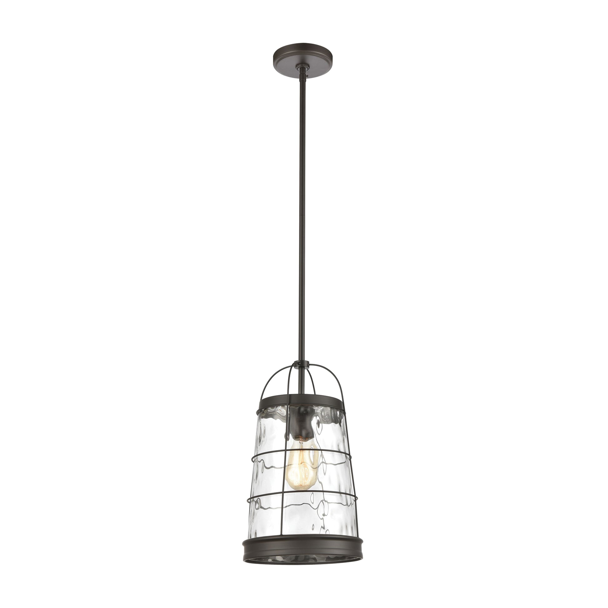 ELK SHOWROOM 57310/1 Azaria 9'' Wide 1-Light Mini Pendant - Oil Rubbed Bronze