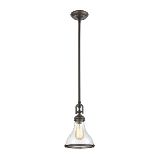 ELK SHOWROOM 57360/1 Rutherford 9'' Wide 1-Light Mini Pendant - Oil Rubbed Bronze