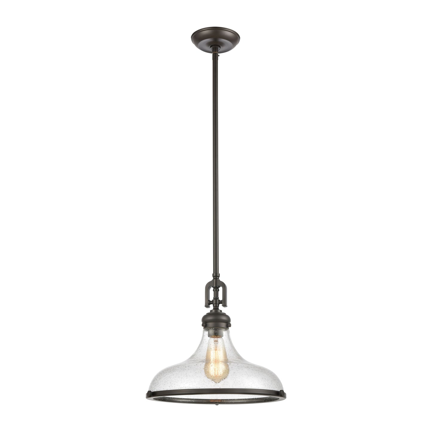 ELK SHOWROOM 57361/1 Rutherford 15'' Wide 1-Light Pendant - Oil Rubbed Bronze