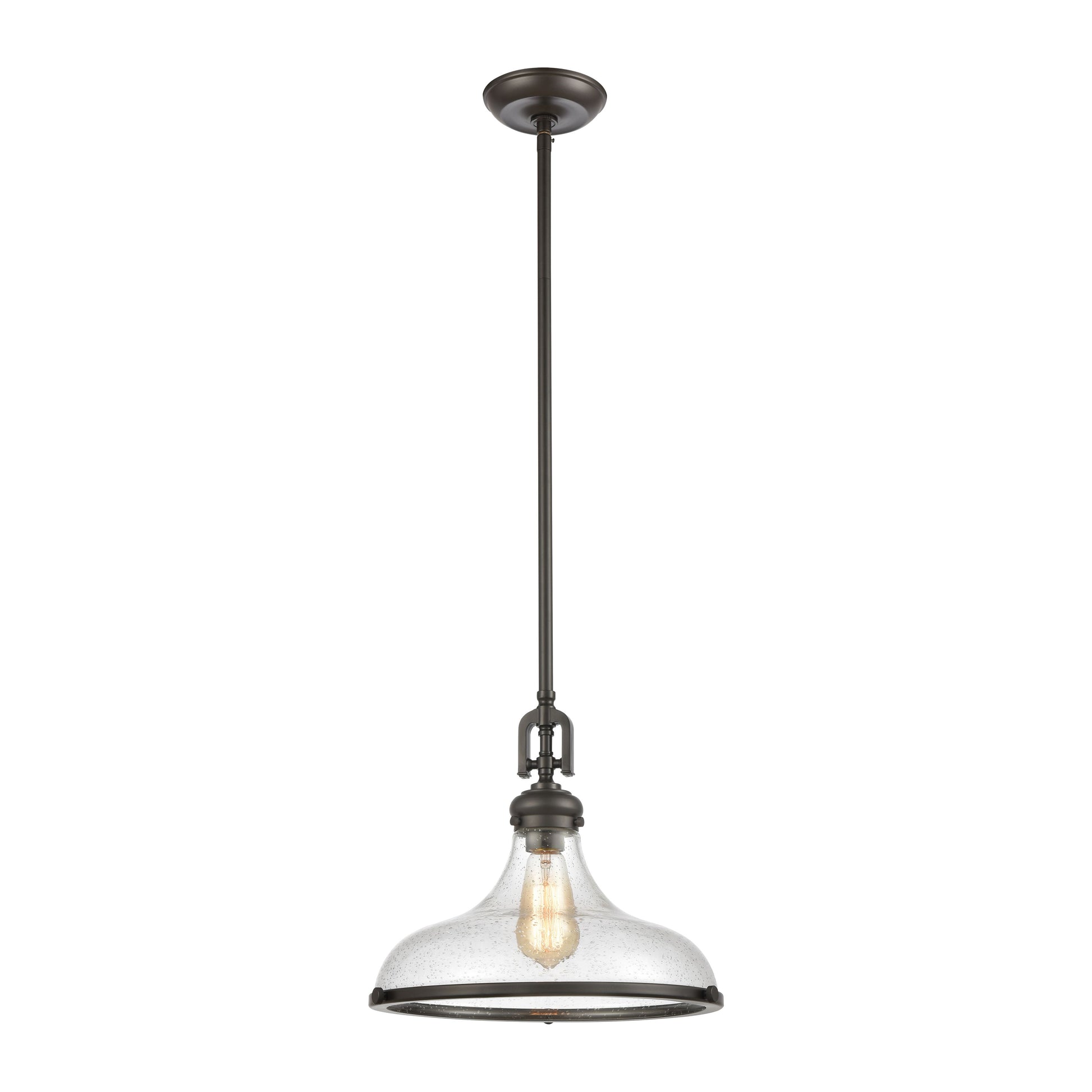 ELK SHOWROOM 57361/1 Rutherford 15'' Wide 1-Light Pendant - Oil Rubbed Bronze