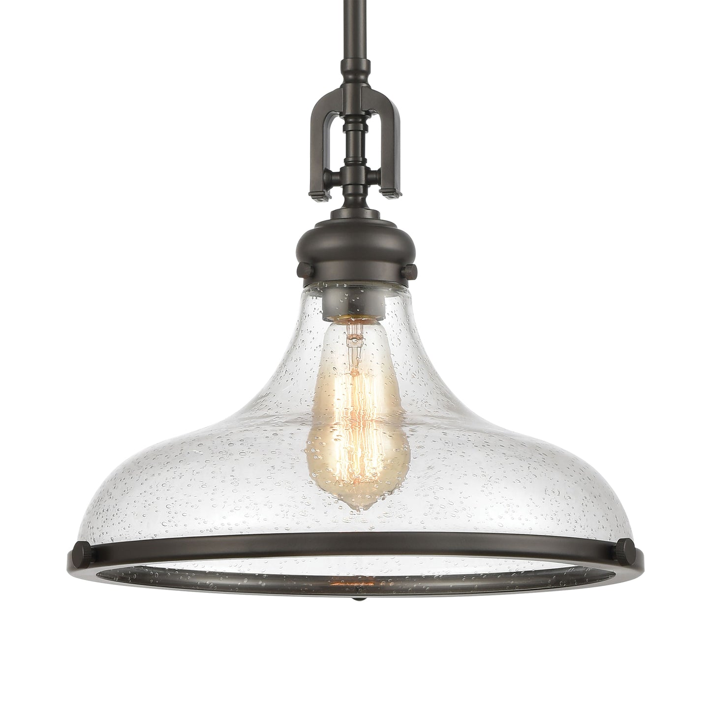 ELK SHOWROOM 57361/1 Rutherford 15'' Wide 1-Light Pendant - Oil Rubbed Bronze