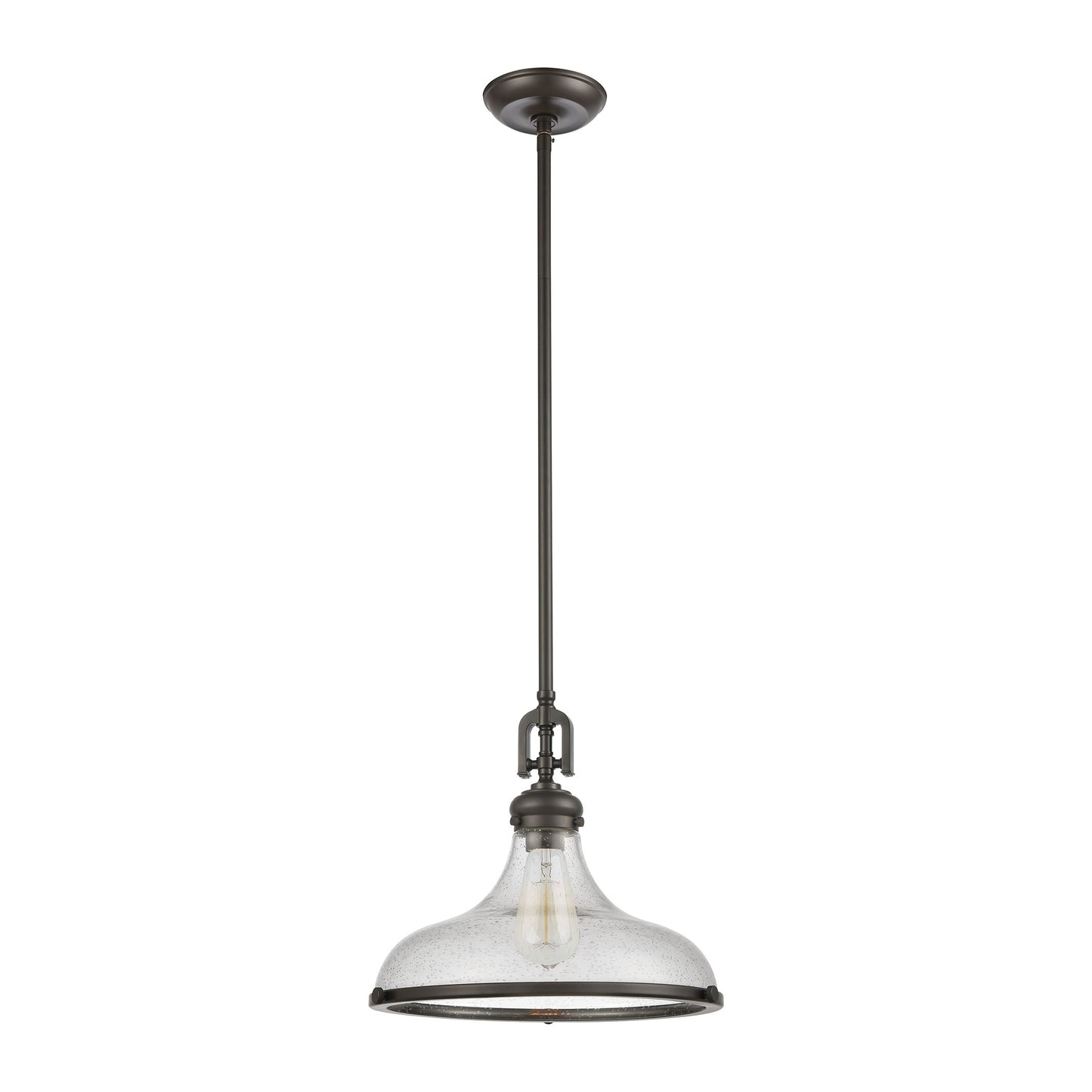 ELK SHOWROOM 57361/1 Rutherford 15'' Wide 1-Light Pendant - Oil Rubbed Bronze