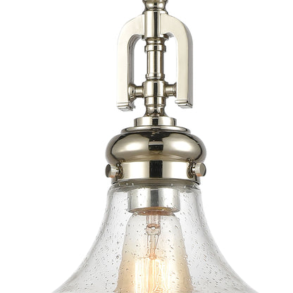 ELK SHOWROOM 57381/1 Rutherford 15'' Wide 1-Light Pendant - Polished Nickel