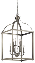 KICHLER 42591NI Larkin 47.75" 8 Light Pendant In Brushed Nickel