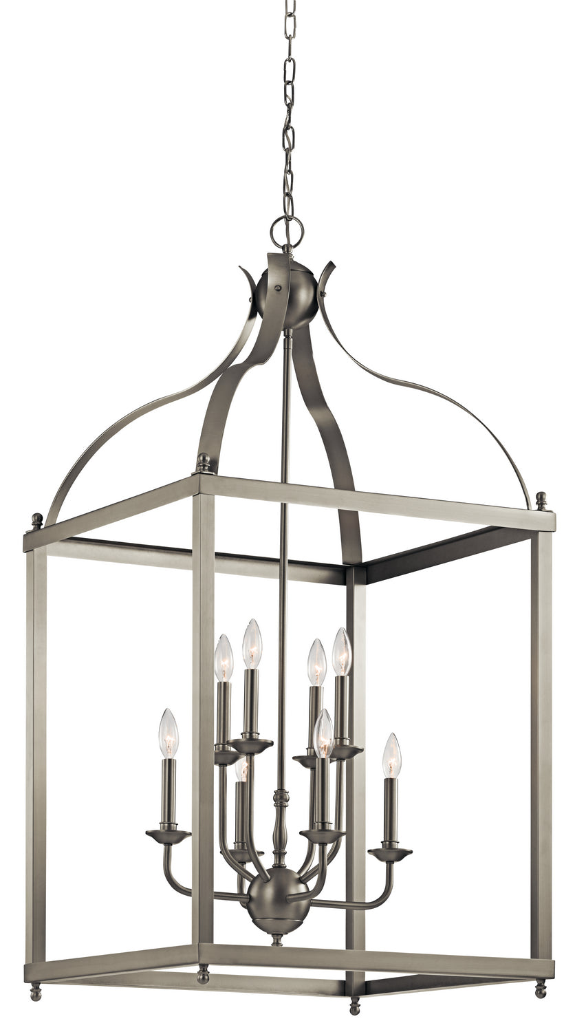 KICHLER 42591NI Larkin 47.75" 8 Light Pendant In Brushed Nickel