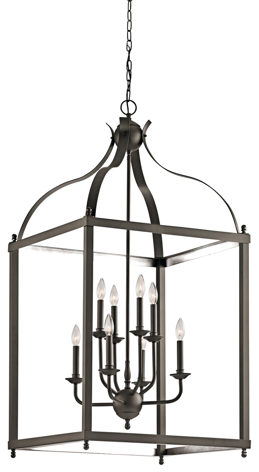 KICHLER 42591OZ Larkin 47.75" 8 Light Pendant In Olde Bronze