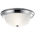 KICHLER 8112CH 13.25" 2 Light Flush Mount Chrome