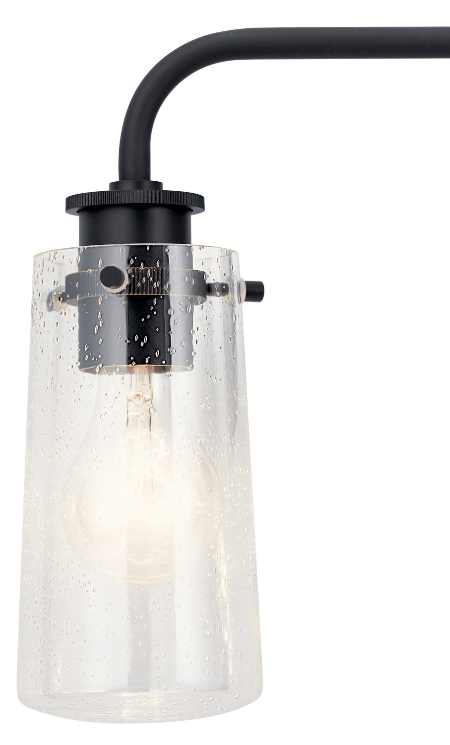 KICHLER 45459OZ Braelyn 24" 3 Light Vanity Light With Clear Seeded Glass Olde Bronze