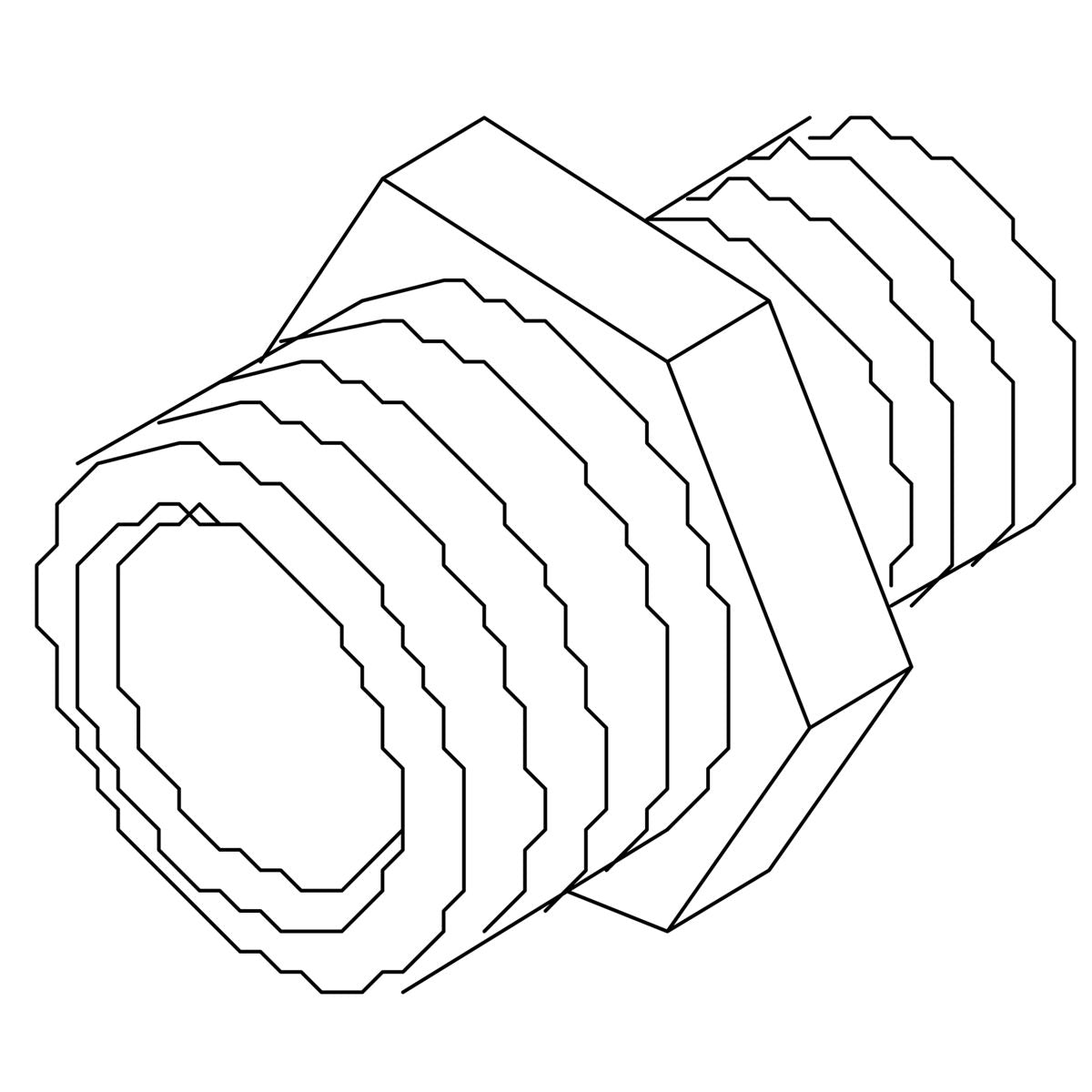 KOHLER Pipe Fitting, 3/8M - 1/2M, K-57936