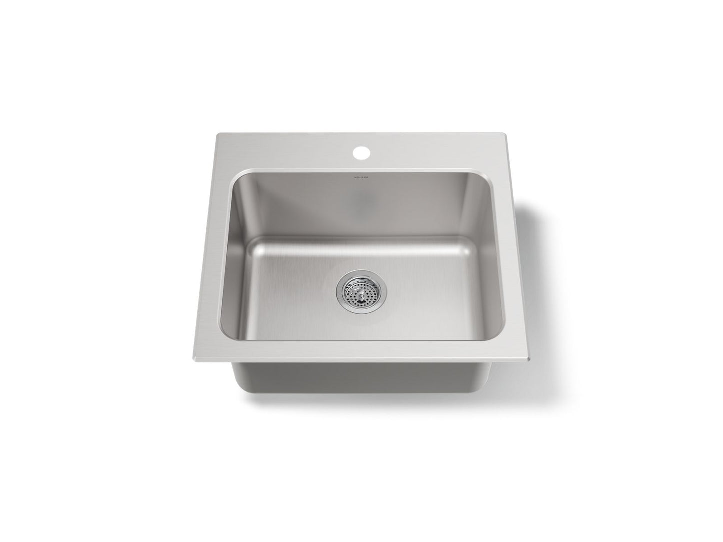 KOHLER K-5798-1-NA Ballad 25" top-mount single-bowl utility sink - Stainless Steel