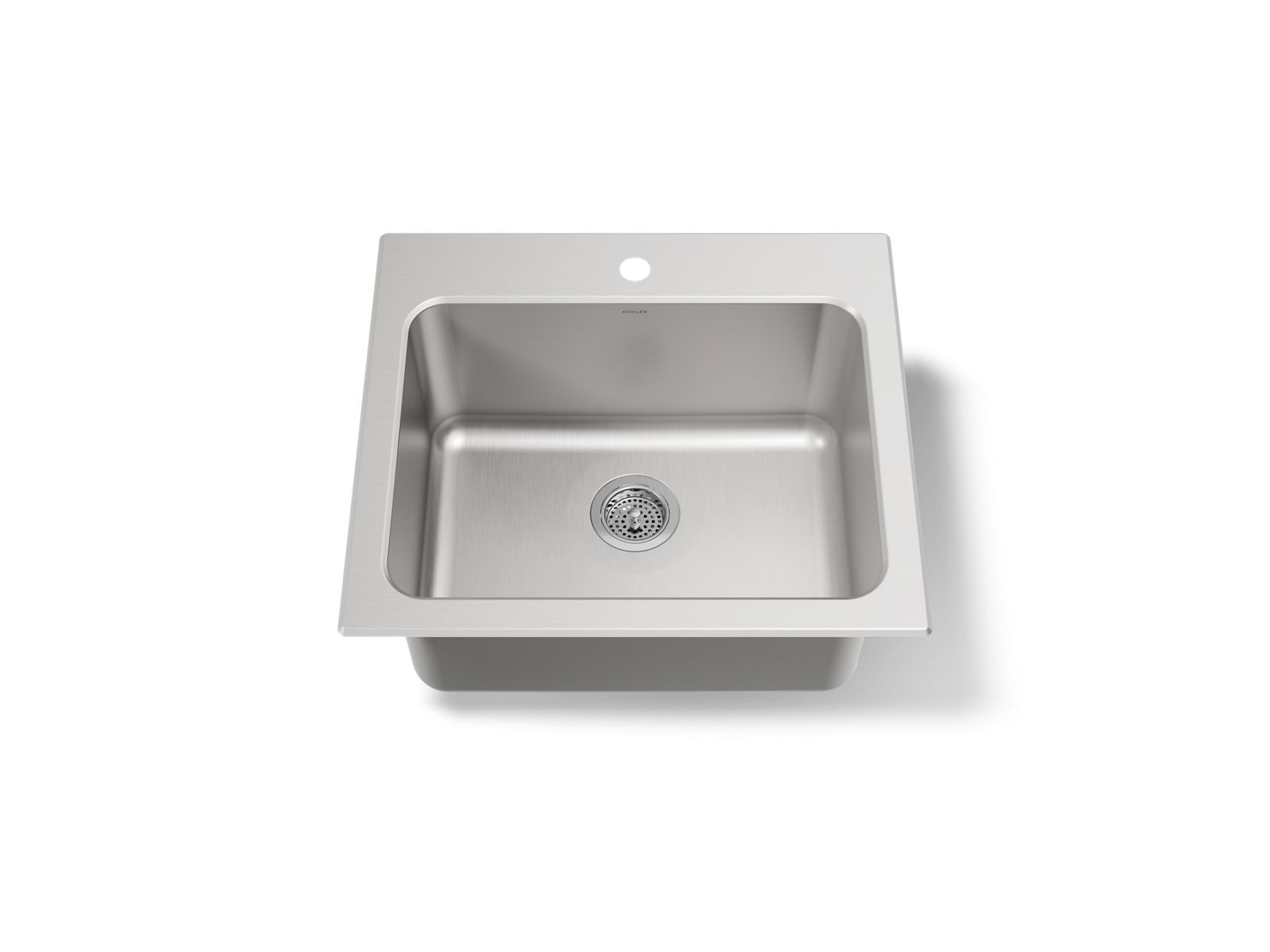 KOHLER K-5798-1-NA Ballad 25" Top-Mount Single-Bowl Utility Sink - Stainless Steel