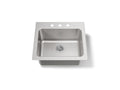 KOHLER K-5798-3-NA Ballad 25" Top-Mount Single-Bowl Utility Sink - Stainless Steel