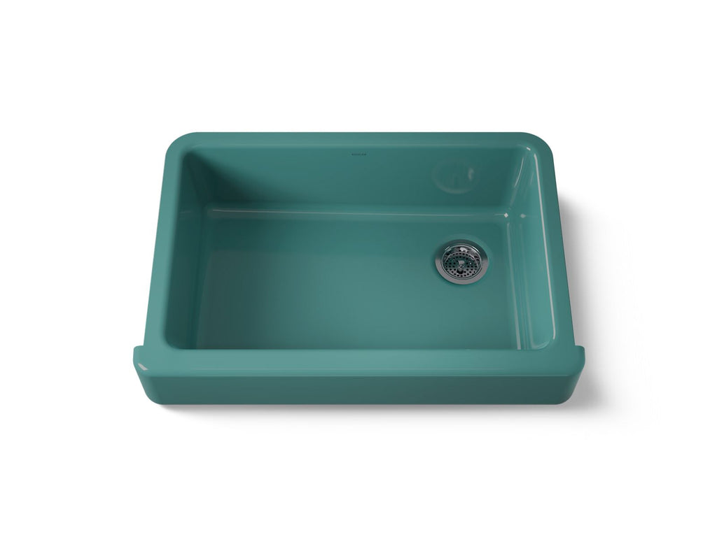 KOHLER K-5826-17 Whitehaven 32-1/2" Undermount Single-Bowl Farmhouse Kitchen Sink - Teal