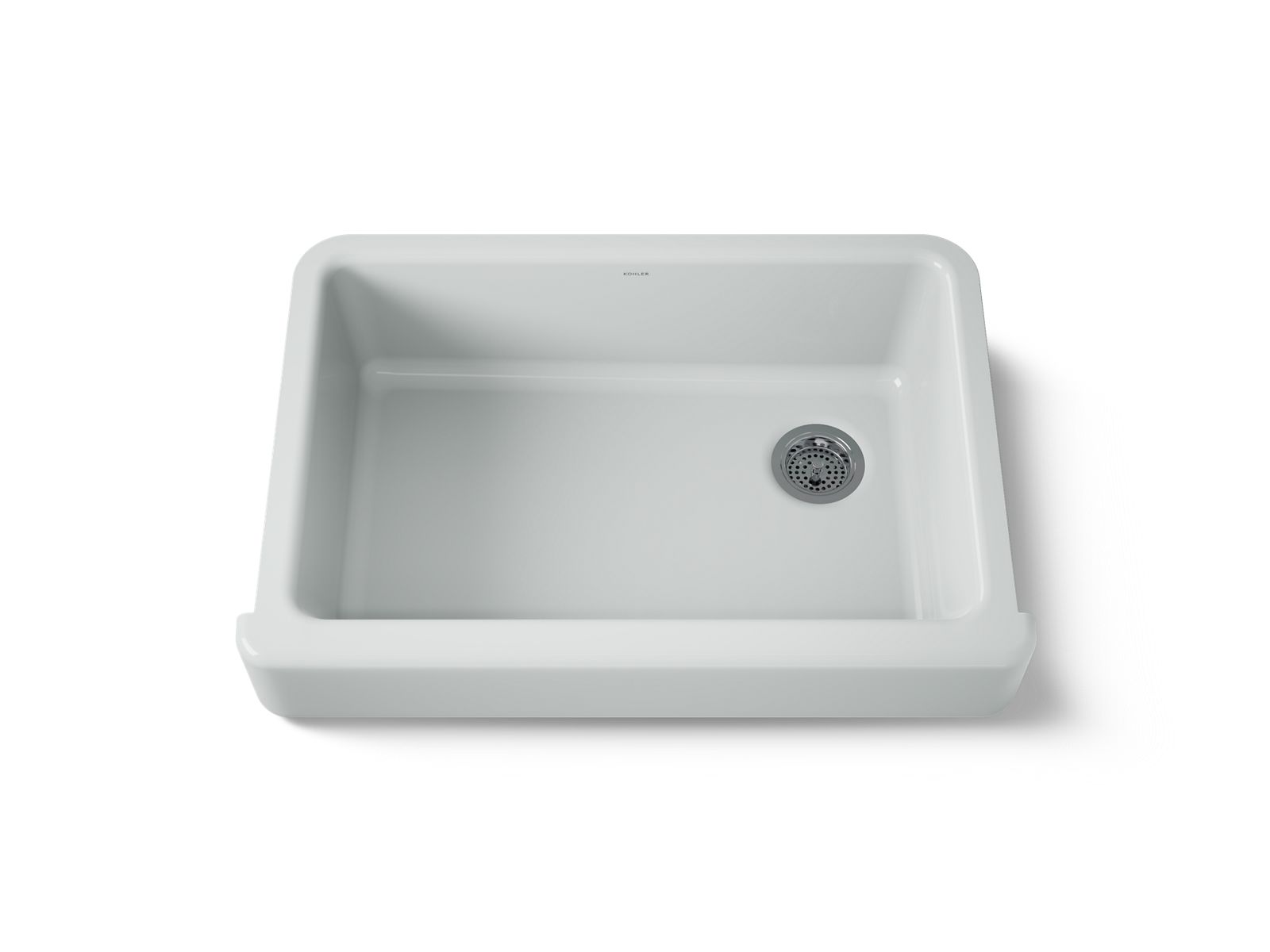 KOHLER K-5826-95 Whitehaven 32-1/2" Undermount Single-Bowl Farmhouse Kitchen Sink - Ice Grey