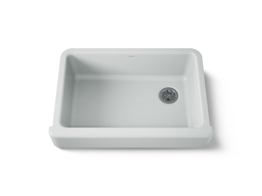 KOHLER K-5826-95 Whitehaven 32-1/2" undermount single-bowl farmhouse kitchen sink - Ice Grey