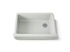 KOHLER K-5826-FF Whitehaven 32-1/2" Undermount Single-Bowl Farmhouse Kitchen Sink - Sea Salt