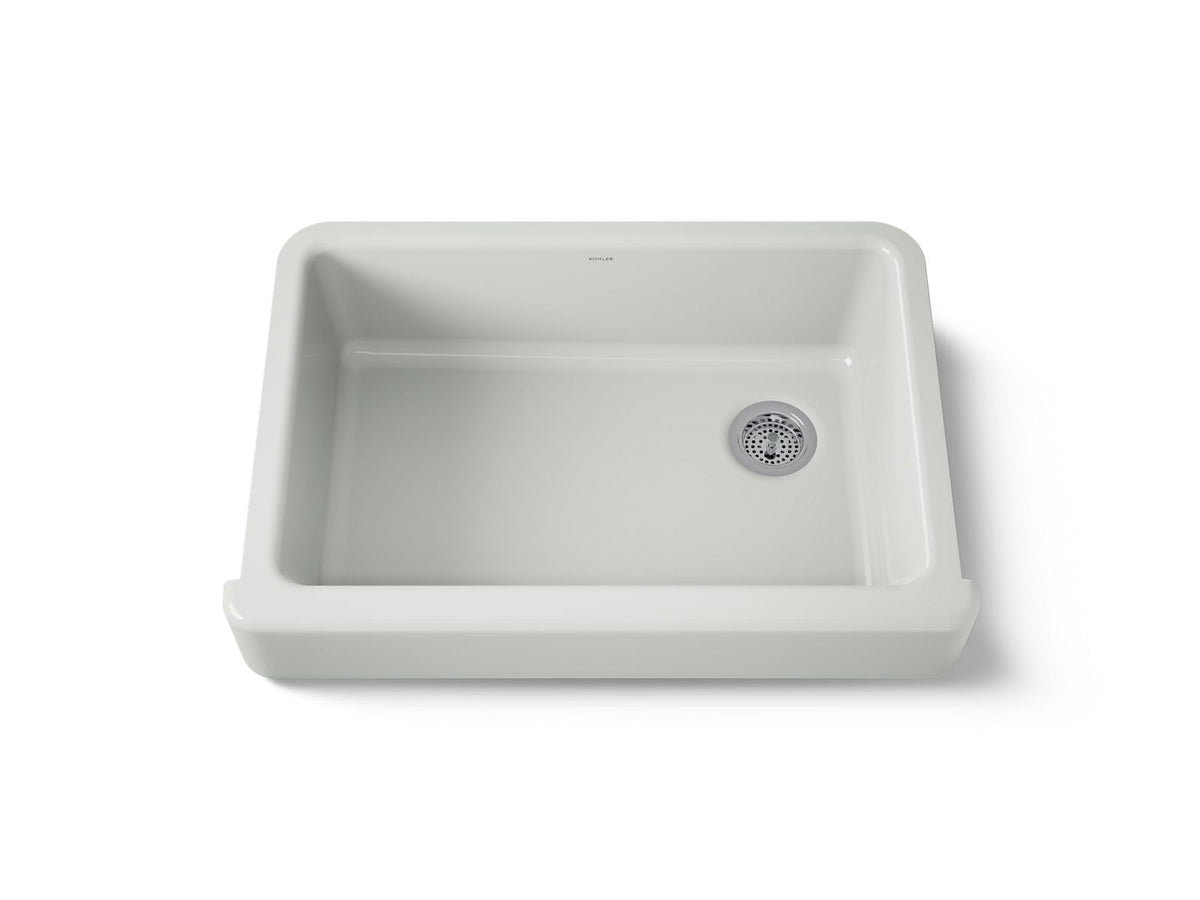KOHLER K-5826-FF Whitehaven 32-1/2" Undermount Single-Bowl Farmhouse Kitchen Sink - Sea Salt