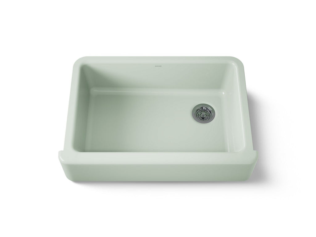 KOHLER K-5827-42 Whitehaven 32-3/4" Undermount Single-Bowl Farmhouse Kitchen Sink - Aspen Green