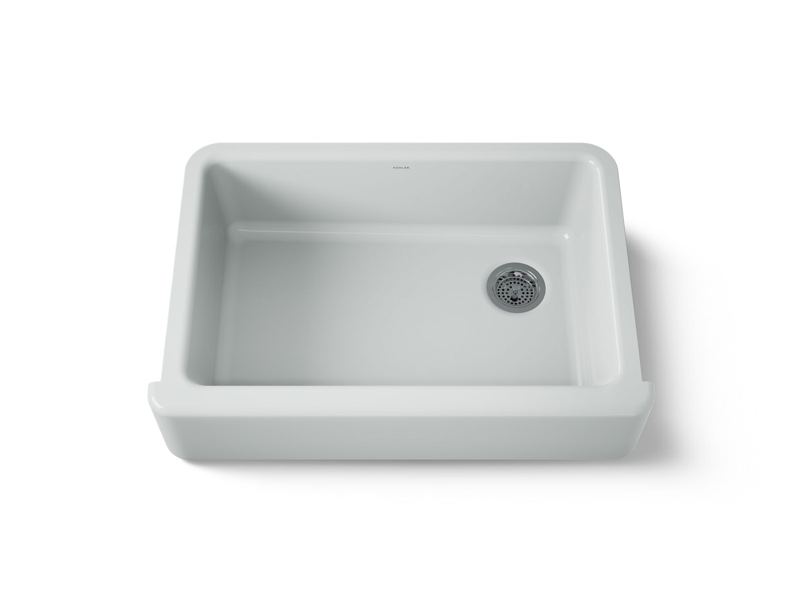 KOHLER K-5827-95 Whitehaven 32-3/4" Undermount Single-Bowl Farmhouse Kitchen Sink - Ice Grey