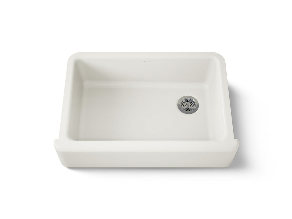 KOHLER K-5827-96 Whitehaven 32-3/4" Undermount Single-Bowl Farmhouse Kitchen Sink - Biscuit