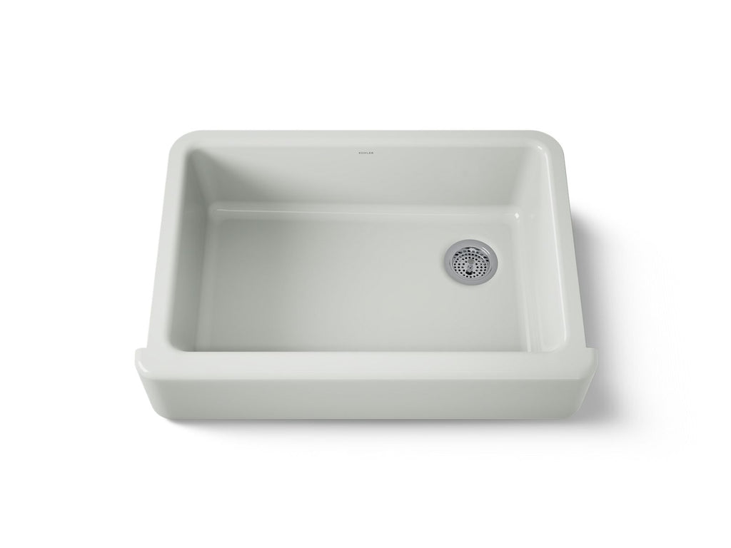 KOHLER K-5827-FF Whitehaven 32-3/4" Undermount Single-Bowl Farmhouse Kitchen Sink - Sea Salt