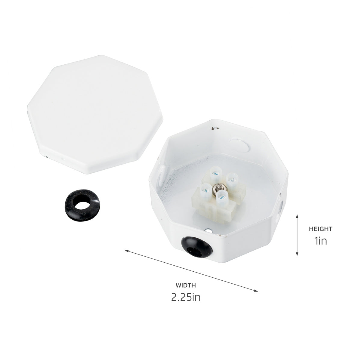 KICHLER 10189WH Splice Box Assembly White