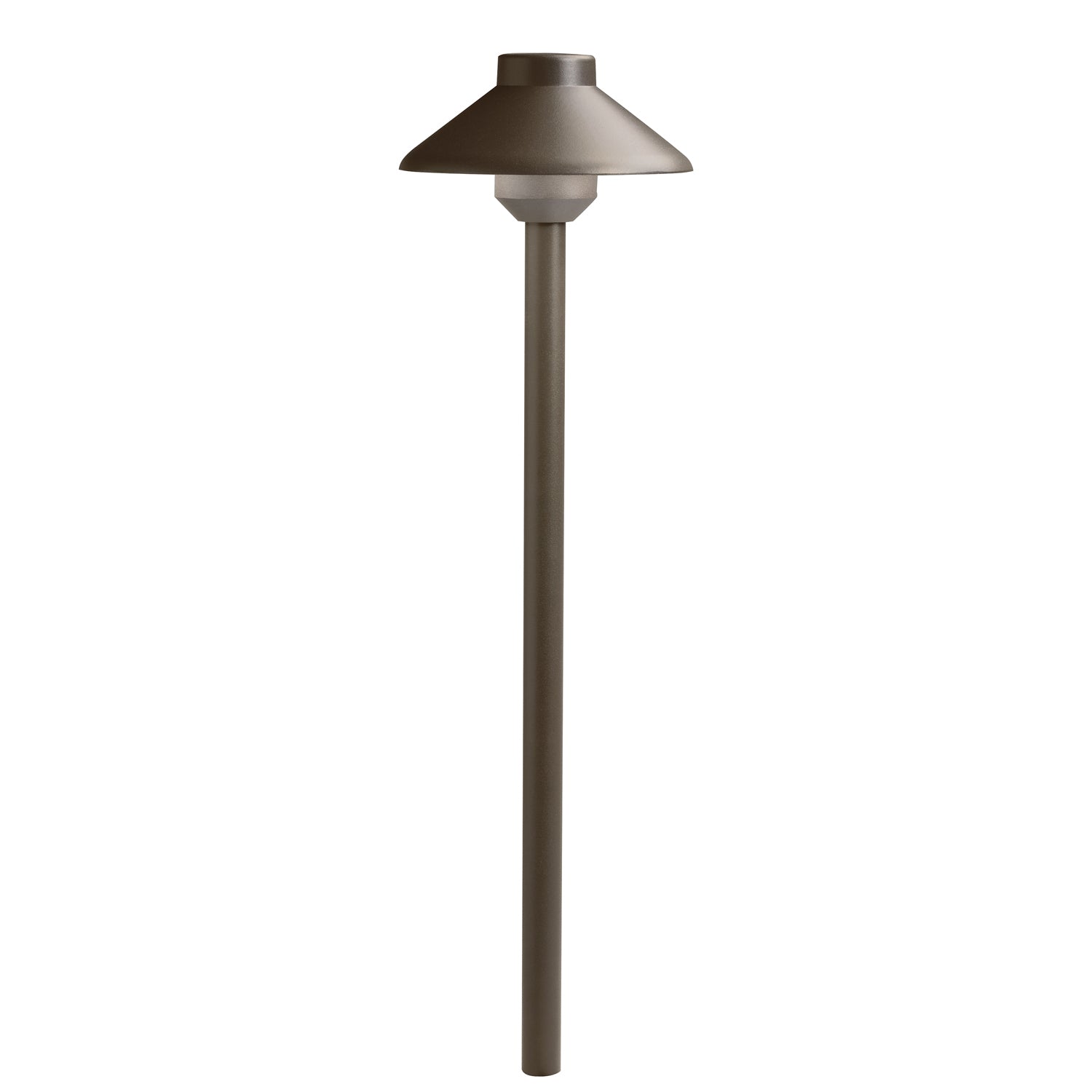 KICHLER 15821AZT Short Stepped Dome 12V 3000K Path Light Textured Architectural Bronze