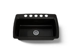 KOHLER K-5864-5U-7 Cape Dory 33" Undermount Single-Bowl Kitchen Sink - Black Black
