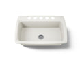 KOHLER K-5864-5U-96 Cape Dory 33" Undermount Single-Bowl Kitchen Sink - Biscuit