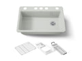 KOHLER K-5871-5UA1-FF Riverby 33" Undermount Single-Bowl Kitchen Sink - Sea Salt