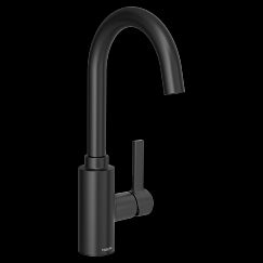 MOEN 5882BL Genta LX  One-Handle Bar Faucet In Matte Black