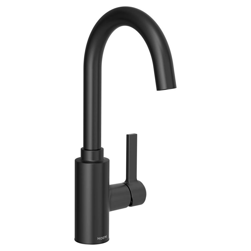 MOEN 5882BL Genta Lx One-Handle Bar Faucet - Matte Black
