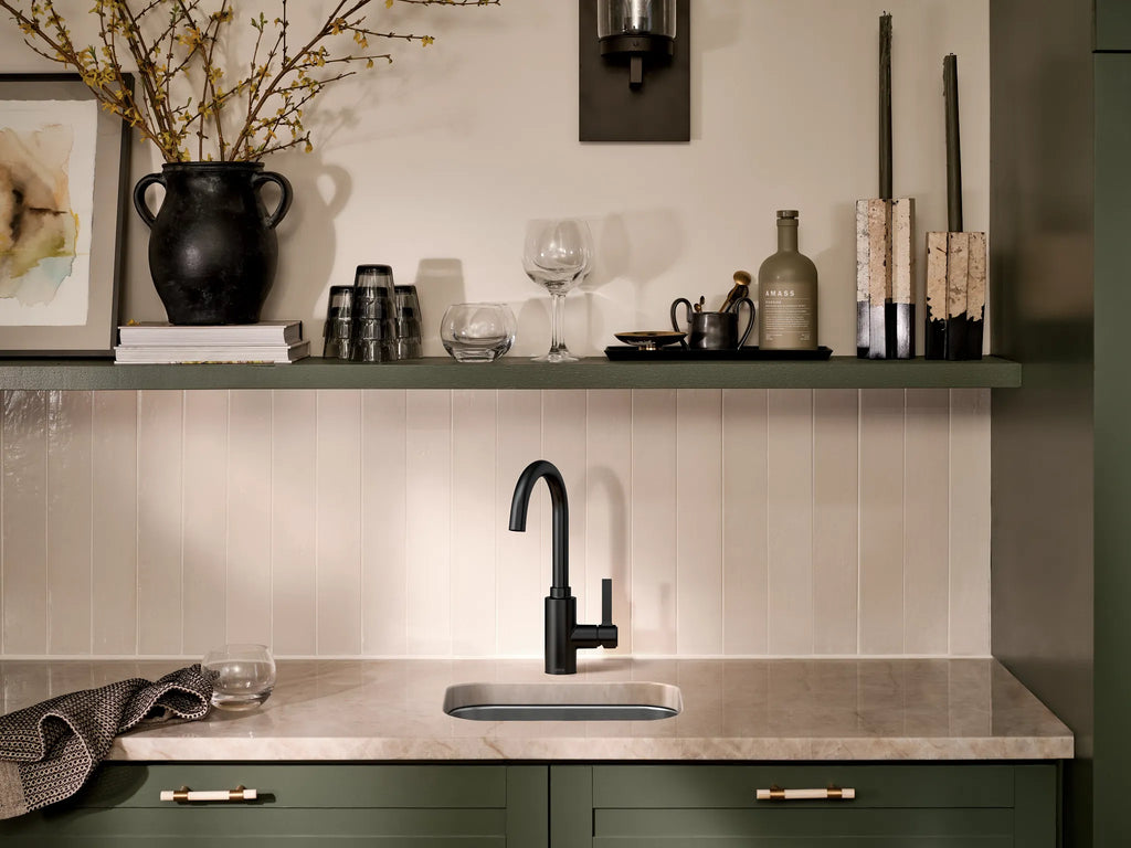 MOEN 5882BL Genta Lx One-Handle Bar Faucet - Matte Black
