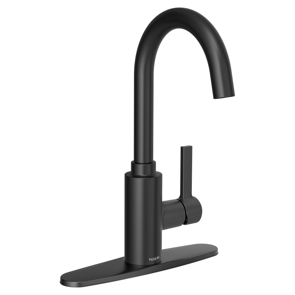 MOEN 5882BL Genta Lx One-Handle Bar Faucet - Matte Black
