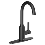 MOEN 5882BL Genta Lx One-Handle Bar Faucet - Matte Black