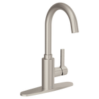 MOEN 5882SRS Genta Lx One-Handle Bar Faucet - Spot Resist Stainless