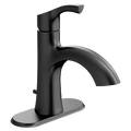 MOEN 589101BL Matte black one-handle low arc bathroom faucet - Matte Black